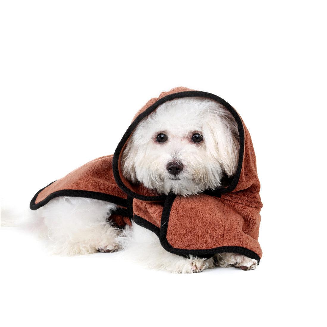 Ultra-Dry Pet Bathrobe - Super Absorbent Fine Fiber Towel For Cats And Dogs-3