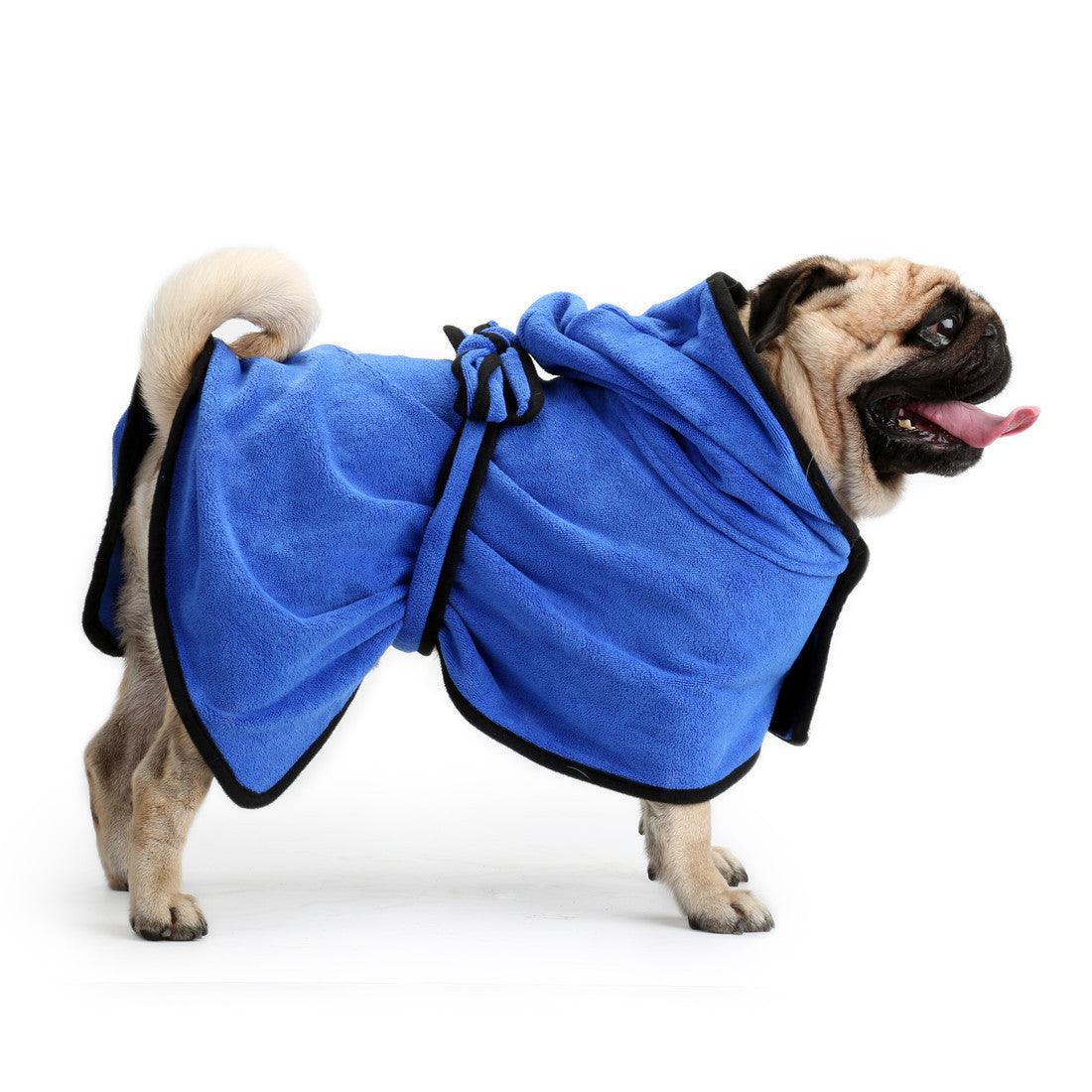 Ultra-Dry Pet Bathrobe - Super Absorbent Fine Fiber Towel For Cats And Dogs-4