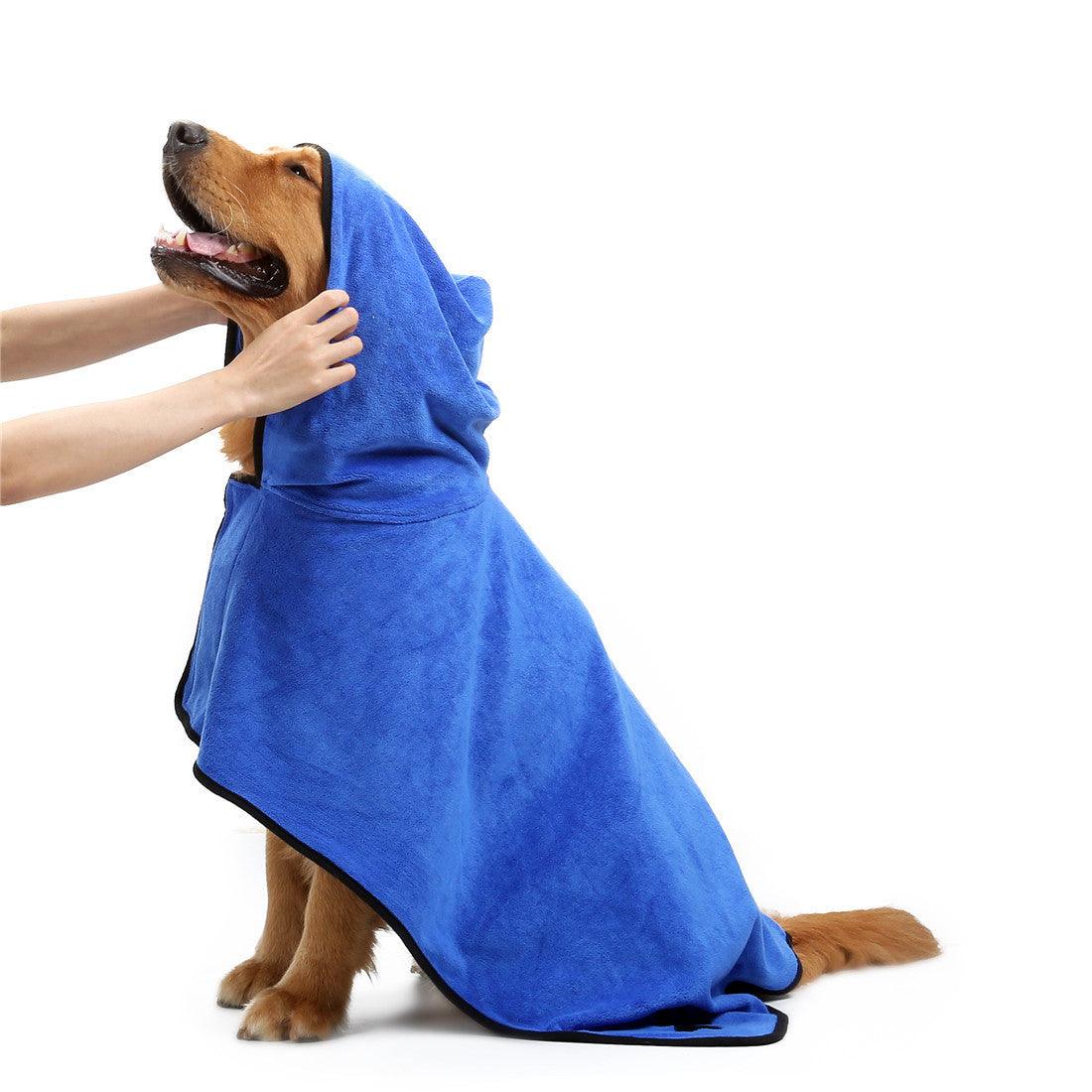 Ultra-Dry Pet Bathrobe - Super Absorbent Fine Fiber Towel For Cats And Dogs-6