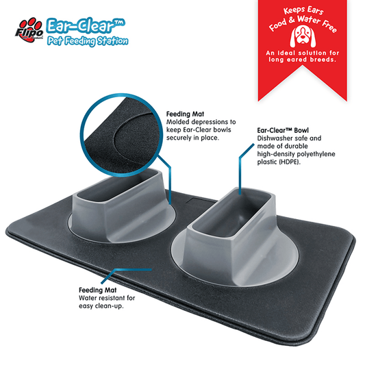 Ear-Clear Feeding Station for Long-Eared Dogs-0