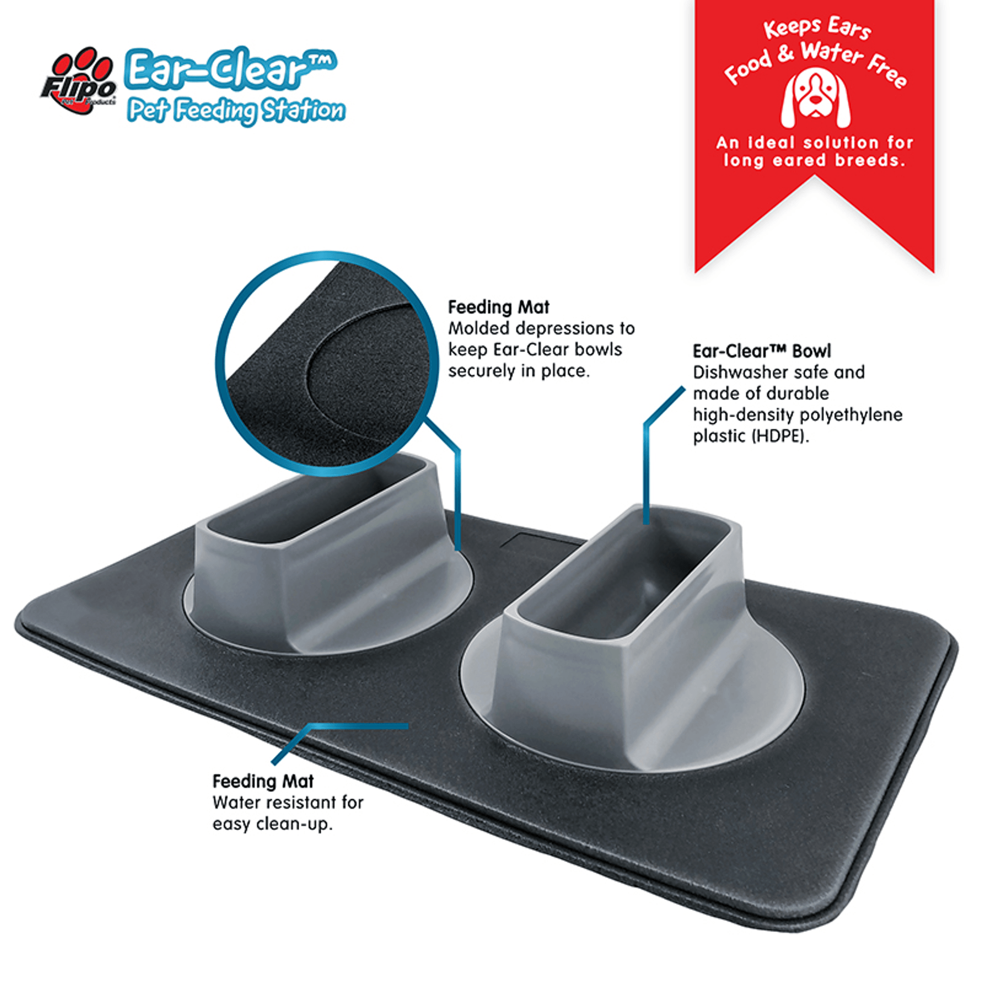Ear-Clear Feeding Station for Long-Eared Dogs-2